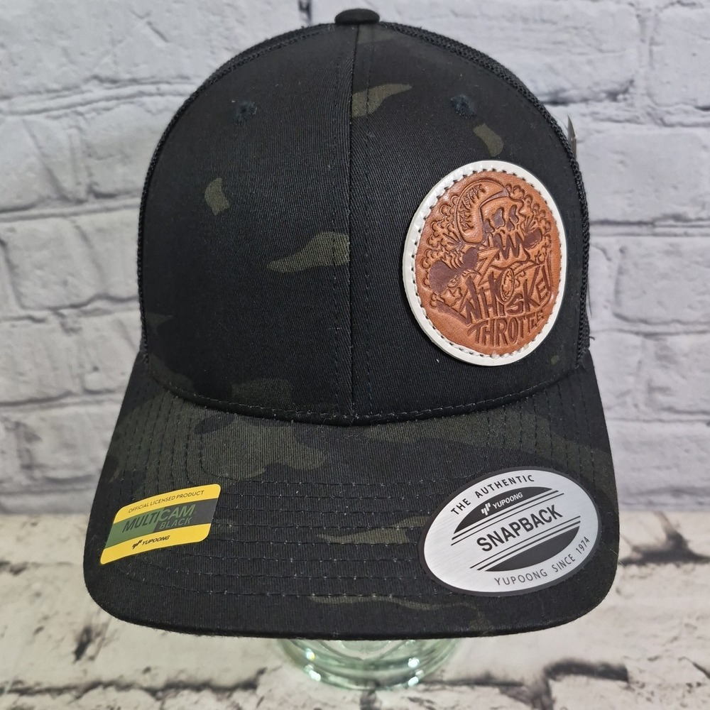 Whiskey Throttle Camo Trucker Hat Mesh‎ Snapback Yupoong Ball Cap New